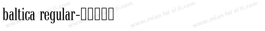 baltica regular字体转换